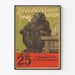 Vintage Poster of Zoologischer Garten with Smoking Monkey