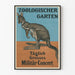 Vintage poster Kangaroo Zoo met Militaire Concert